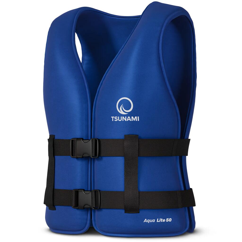 Спасителна Жилетка Водни Спортове TSUNAMI Aqua Lite Найлонова Тъмносиня