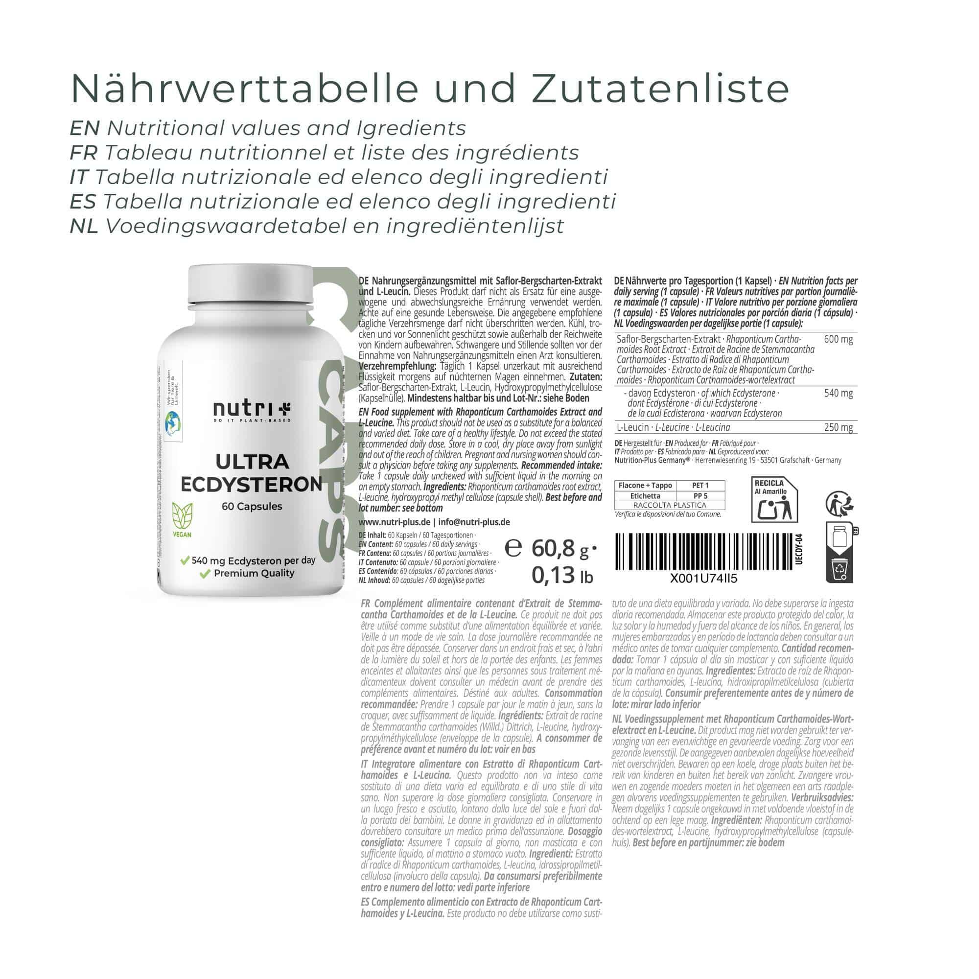Ultra Ecdysteron - 60 Kapseln 2/5