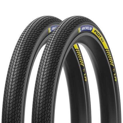 Lot 2 Pneus BMX Race Slick Tubeless Ready 20x1.70 Tringles Souples
