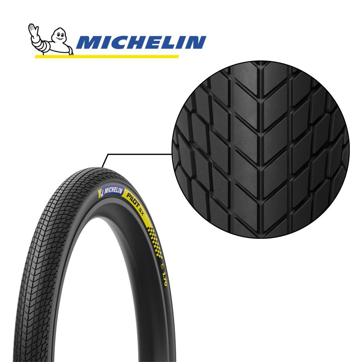 Lot 2 Pneus BMX Race Slick Tubeless Ready 20x1.70 Tringles Souples 3/7