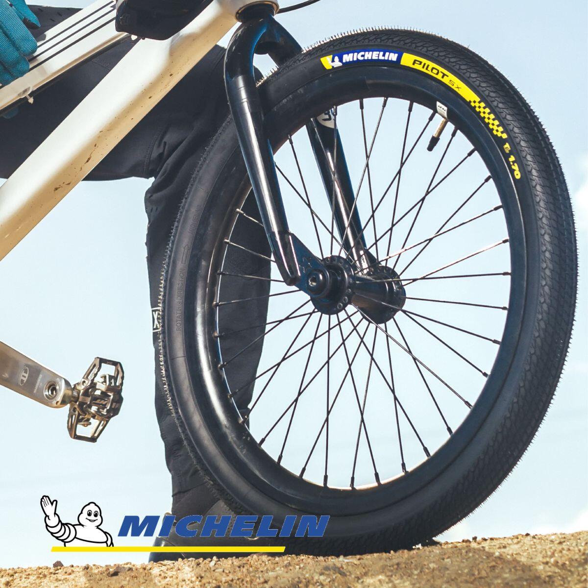 Lot 2 Pneus BMX Race Slick Tubeless Ready 20x1.70 Tringles Souples 6/7