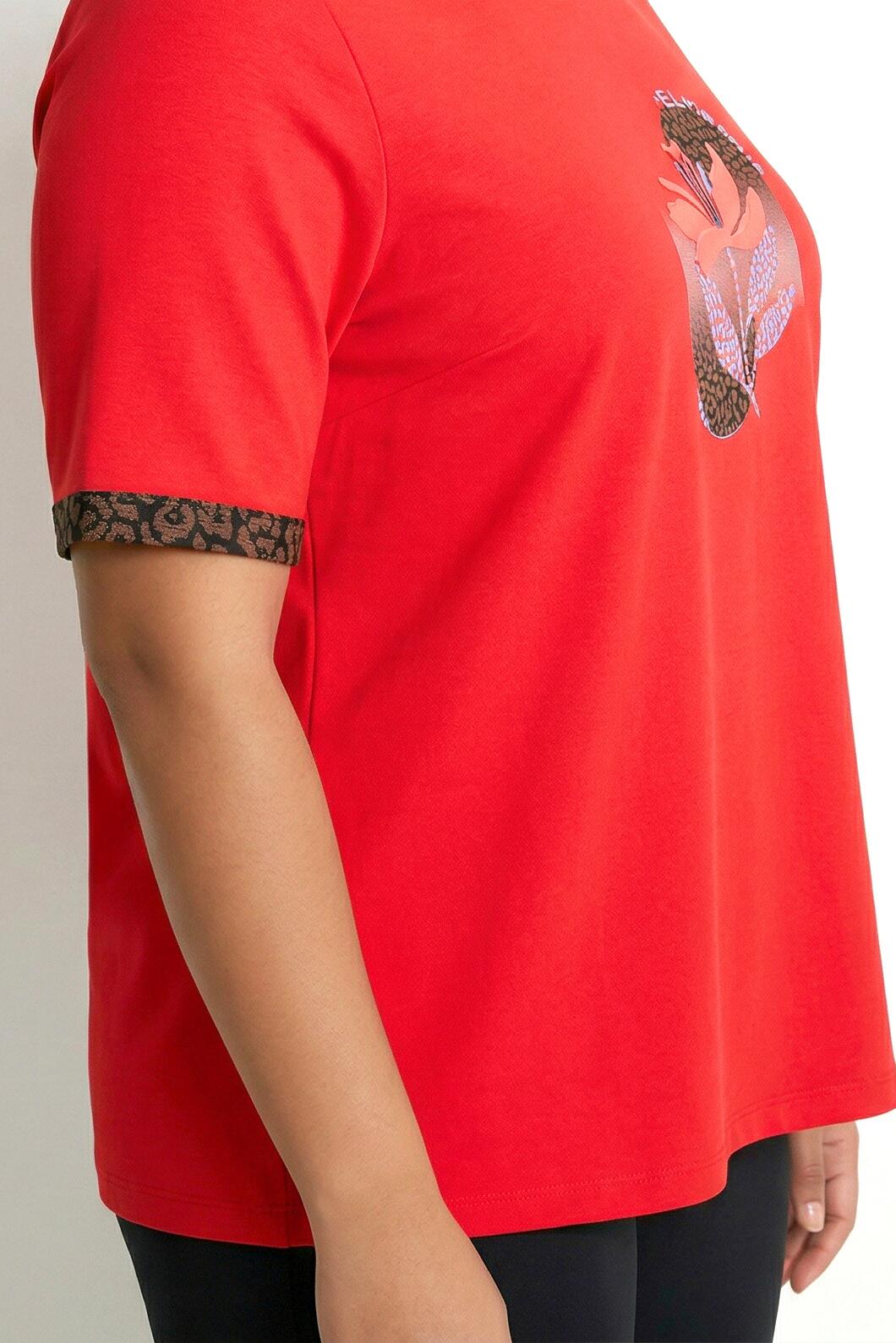 Femme T-shirt technique avec motif imprimé décolleté rond et manches courtes 5/7