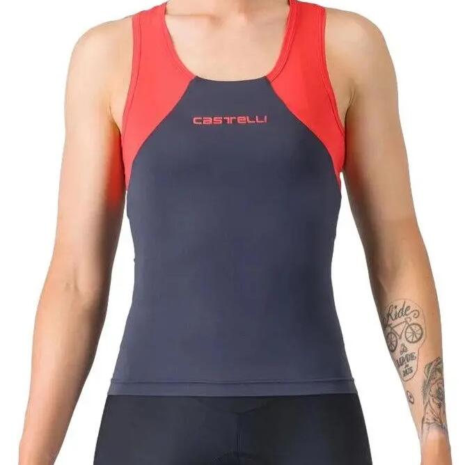 Women's Castelli Sole Top Blue Red