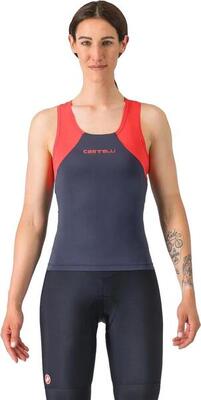 Dames castelli sole top blauw rood