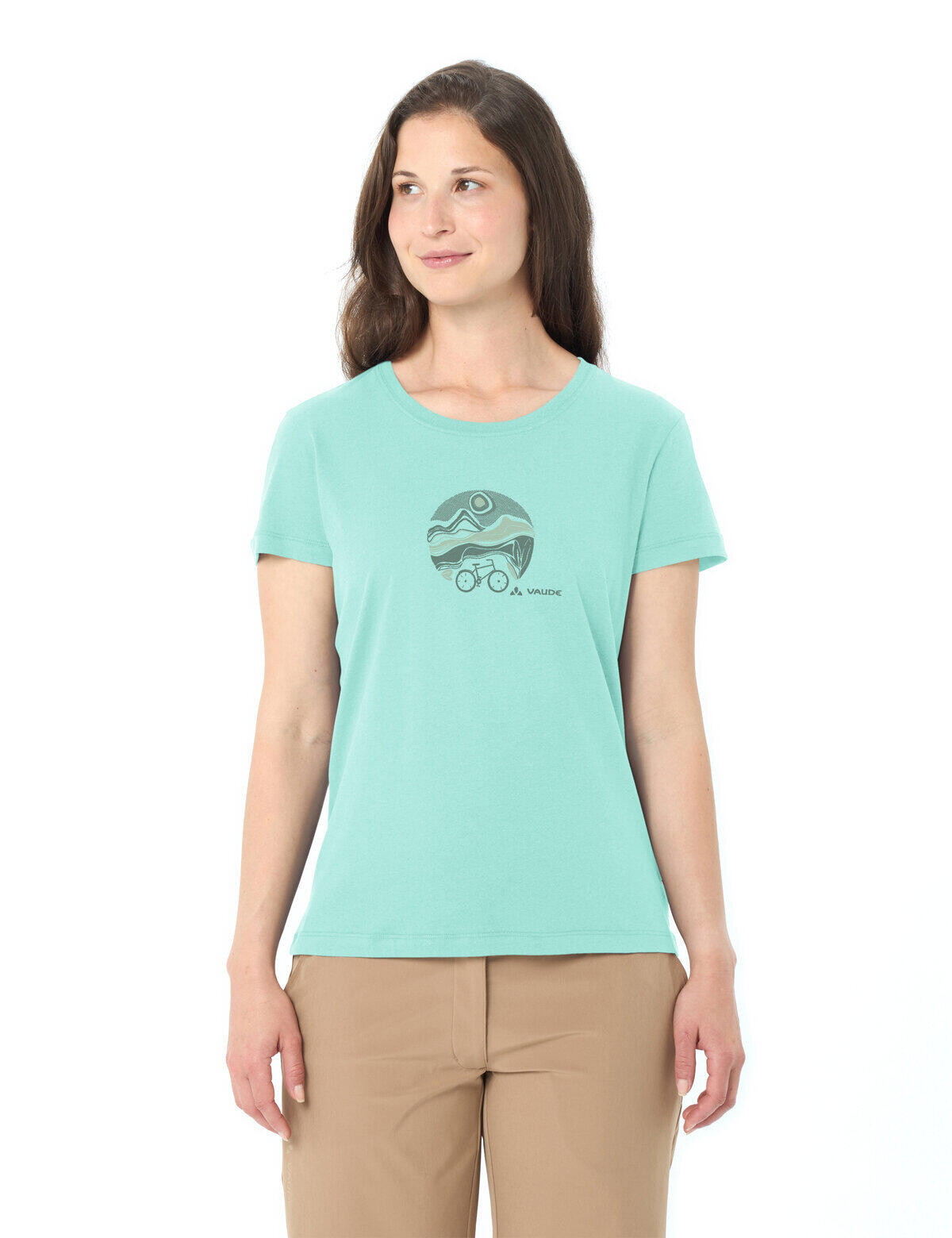 Camiseta de ciclista para mujer con cuello en V 3/7
