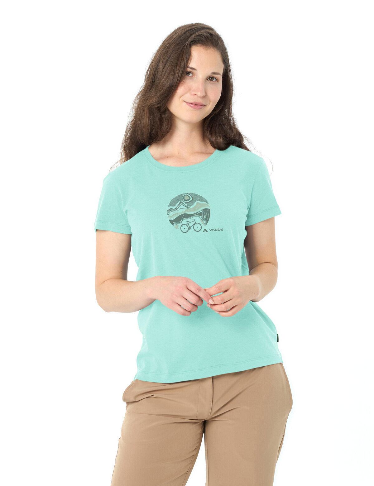 Camiseta de ciclista para mujer con cuello en V 7/7