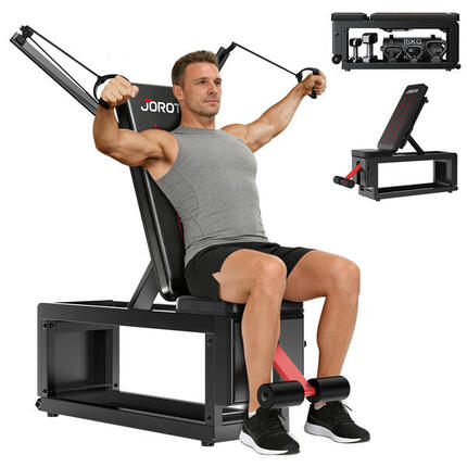 MD85 banc réglable 450kg avec bande élastique & rangement
