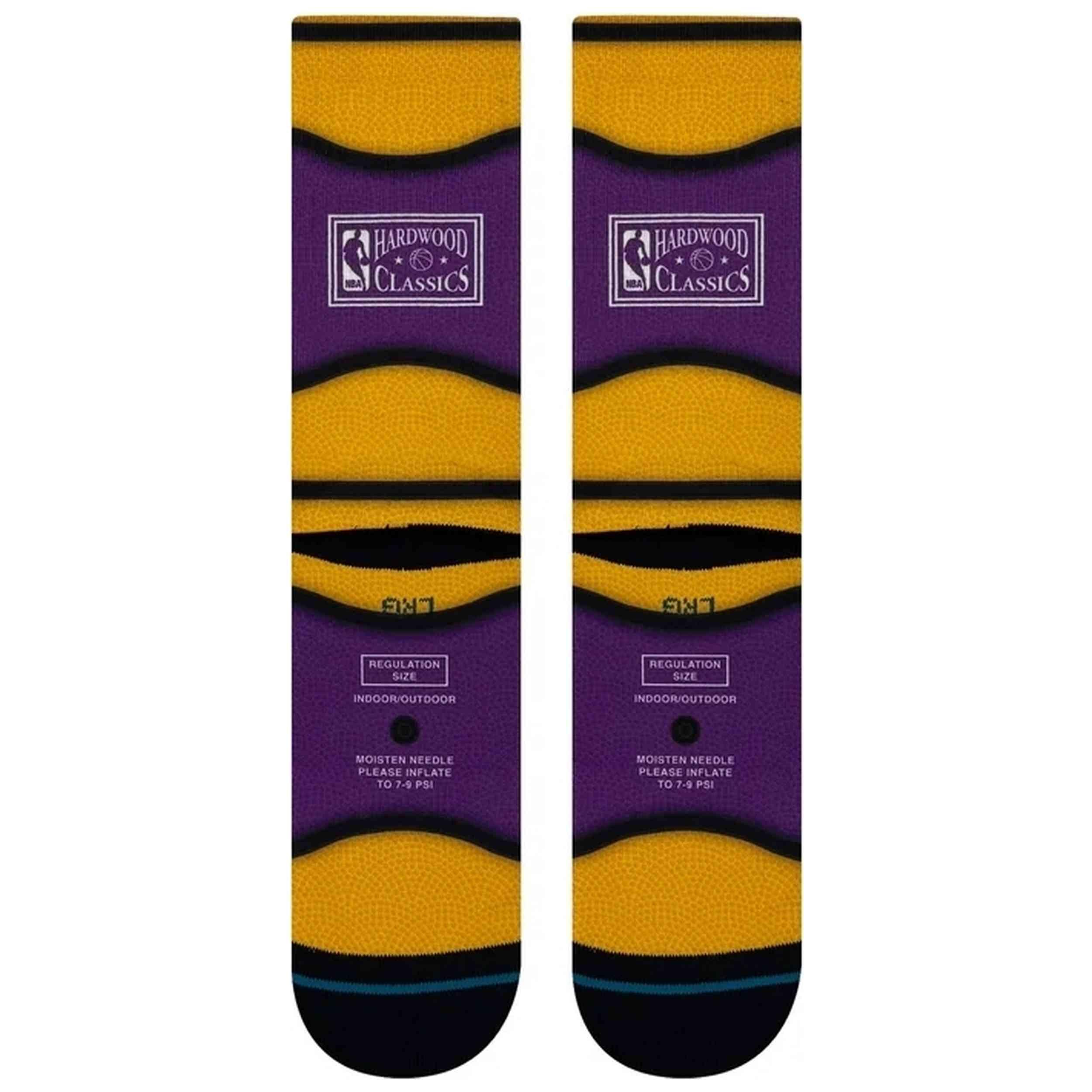 Sokken Stance model NBA Los Angeles Lakers Mini Ball Hardwood Classi voor unisex 2/2