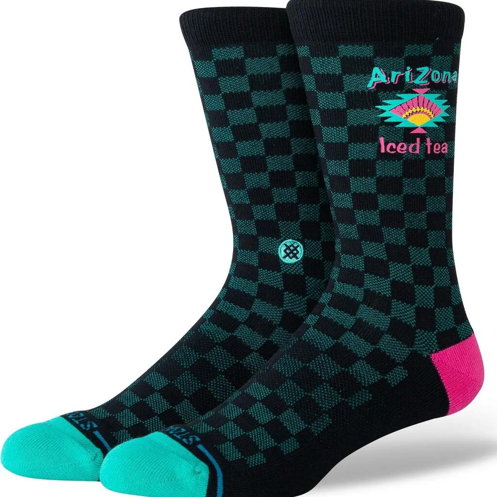 Stance Iced To See You Crew Socks - Black/Green