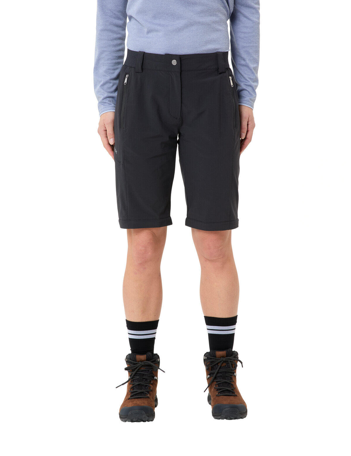Calças femininas com zíper removível VAUDE Farley Stretch ZO II 5/7