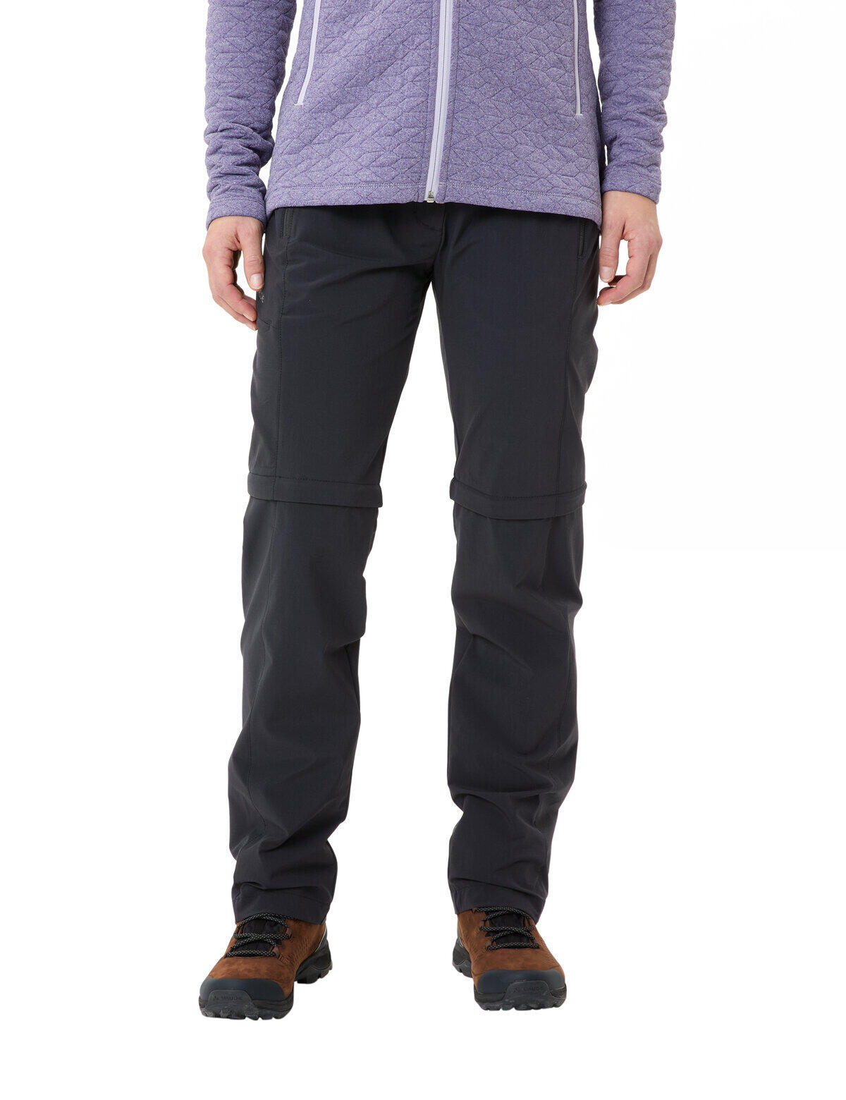 Calças femininas com zíper removível VAUDE Farley Stretch ZO II 6/7