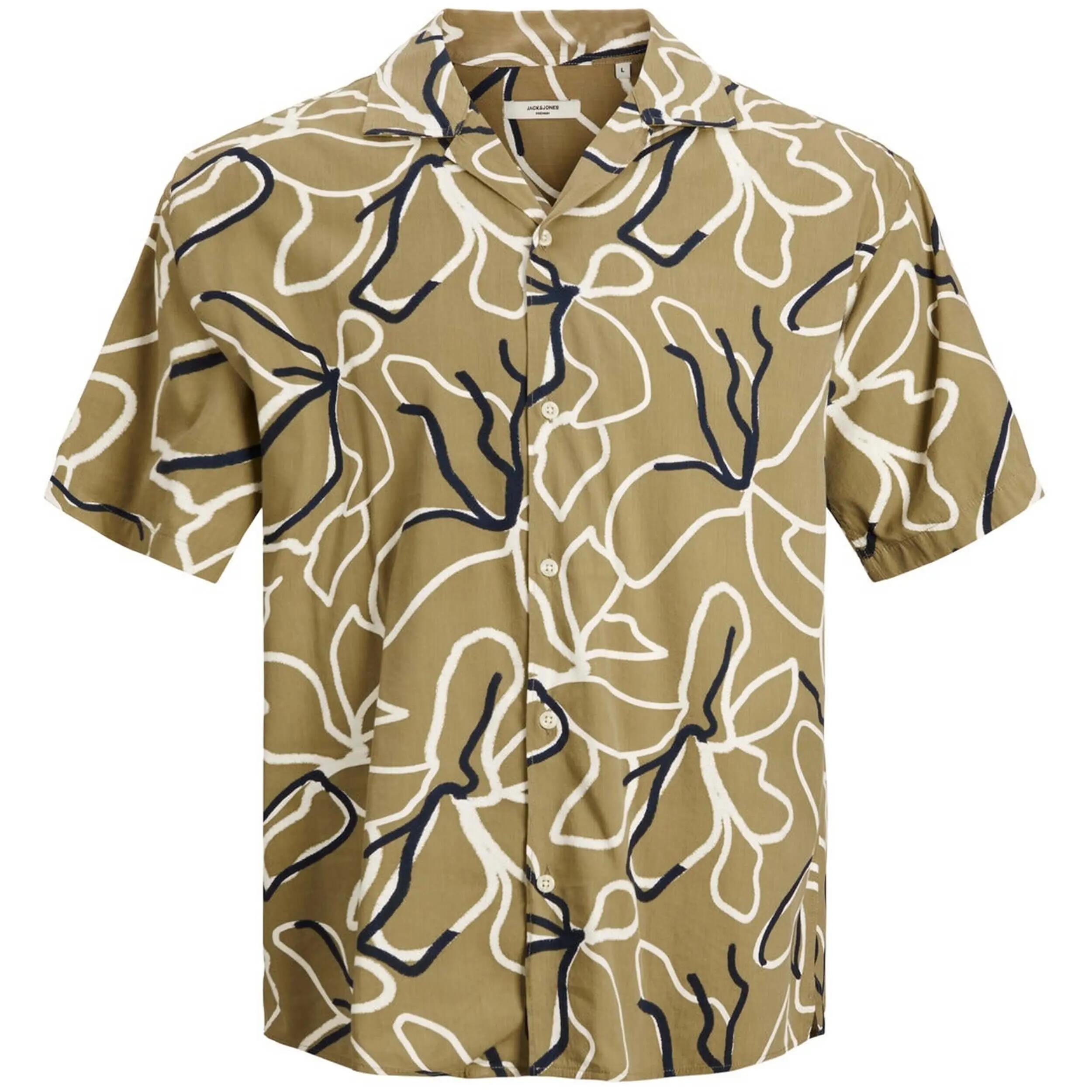 Camisa Jack&jones modelo 12202240-Covert Green para homem 3/5