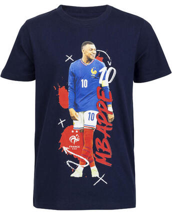 T-shirt enfant FFF - Mbappé - Officiel - Equipe de France de Football