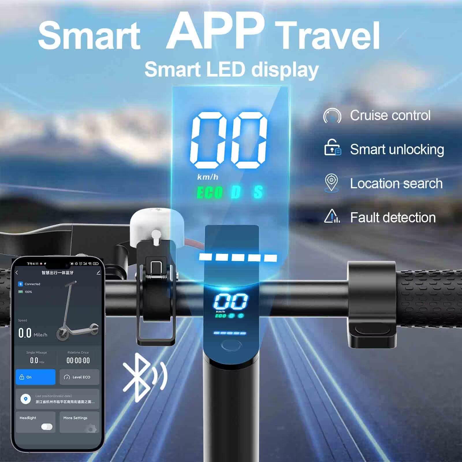 Trotinete Elétrica T3 Dobrável 36V 7.8Ah 30km Anti-Theft 4/6