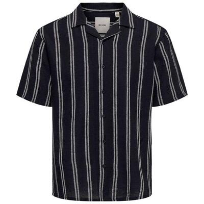 Overhemd only & sons model 22025659-darknavy voor mannen