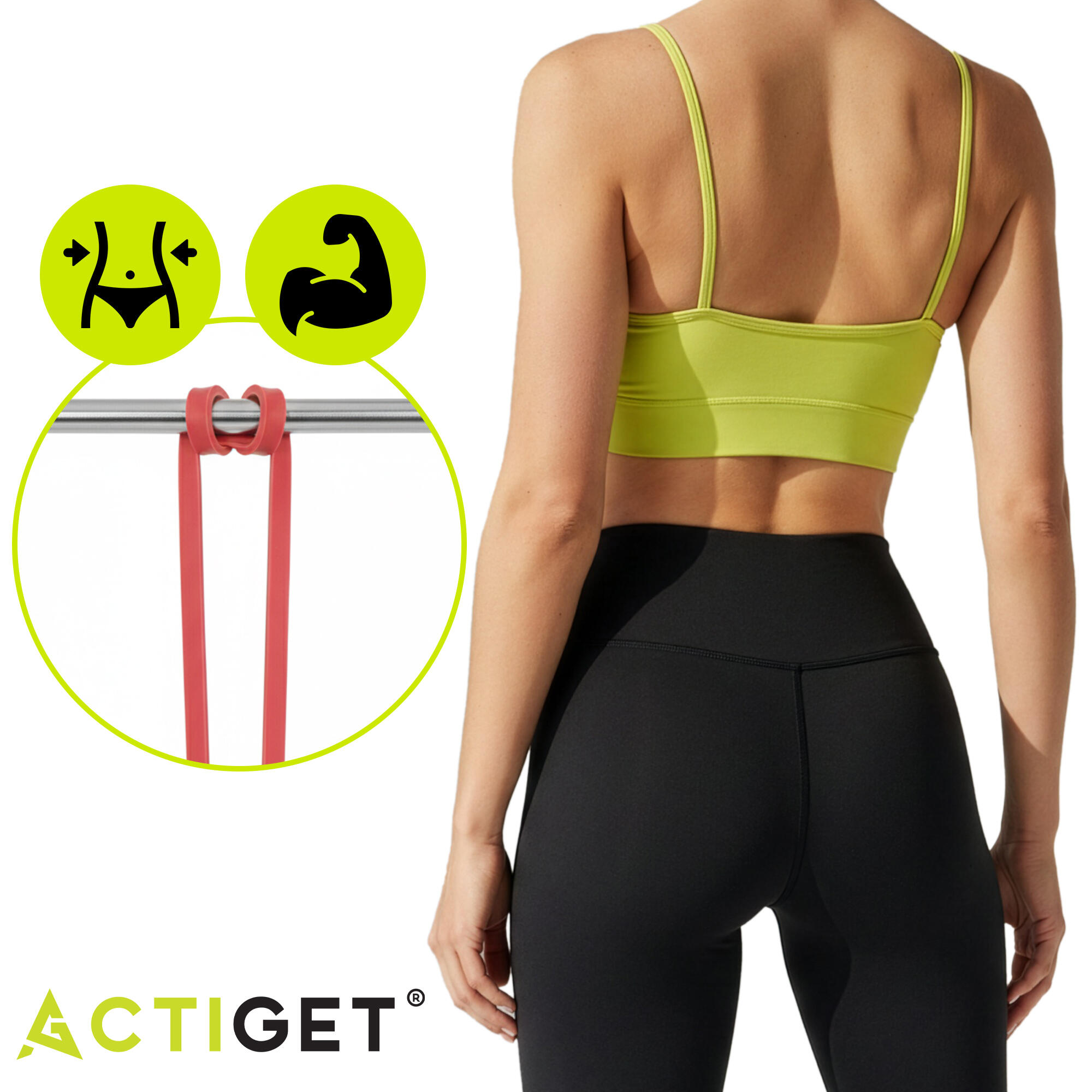 Gumy oporowe Actiget taśmy treningowe do ćwiczeń fitness  3 szt. 6/7