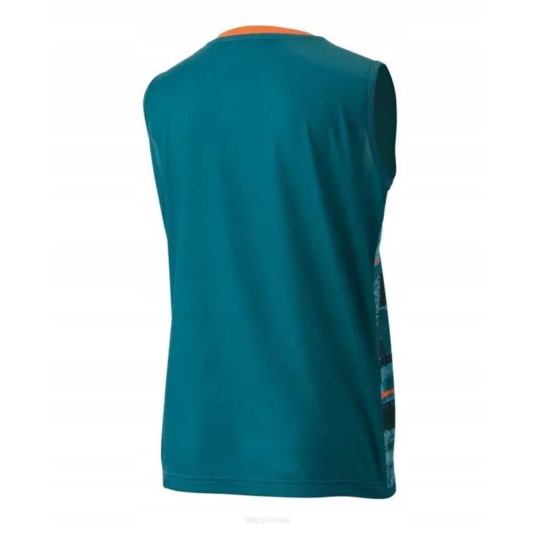Tricou padel ctyw00354bg fără mâneci turcoaz damă