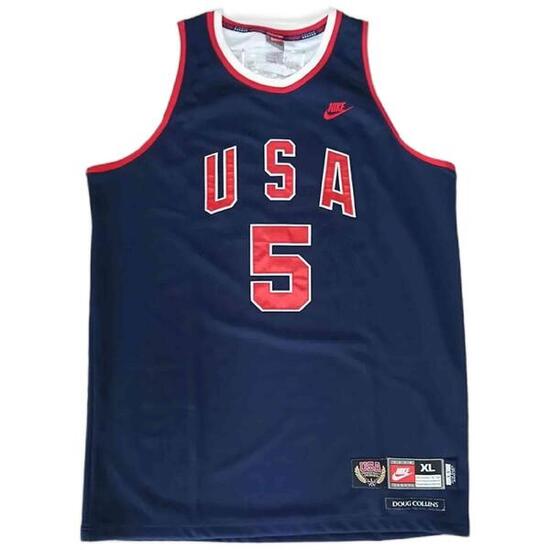 Maglia da basket Nike modello USA-LEGENS-72-COLLINS-LE-BLUE per unisex
