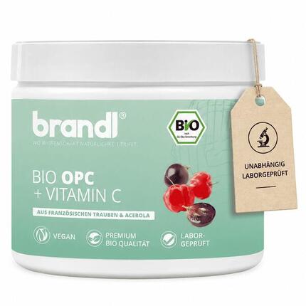 brandl® BIO OPC Traubenkernextrakt mit Vitamin C aus Acerola
