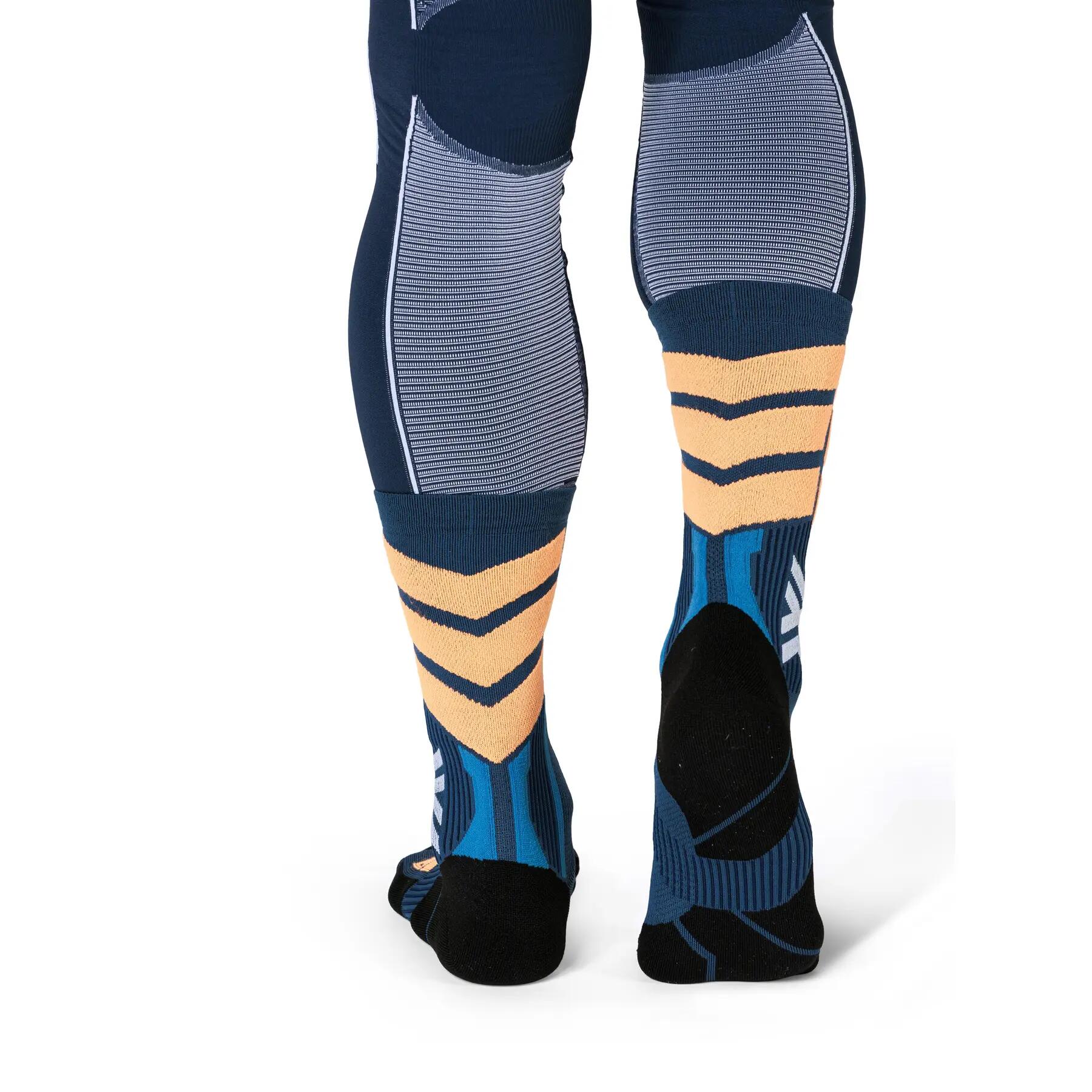 Chaussettes X-Socks X-Country Perform Crew Bleu/Orange 4/4