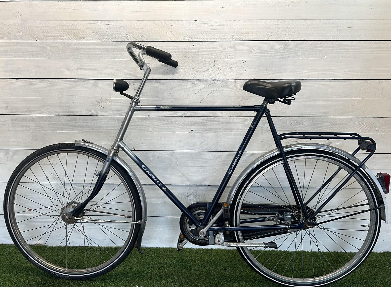 Gazelle stadsfiets 28" blauw, tweedehands 2/3