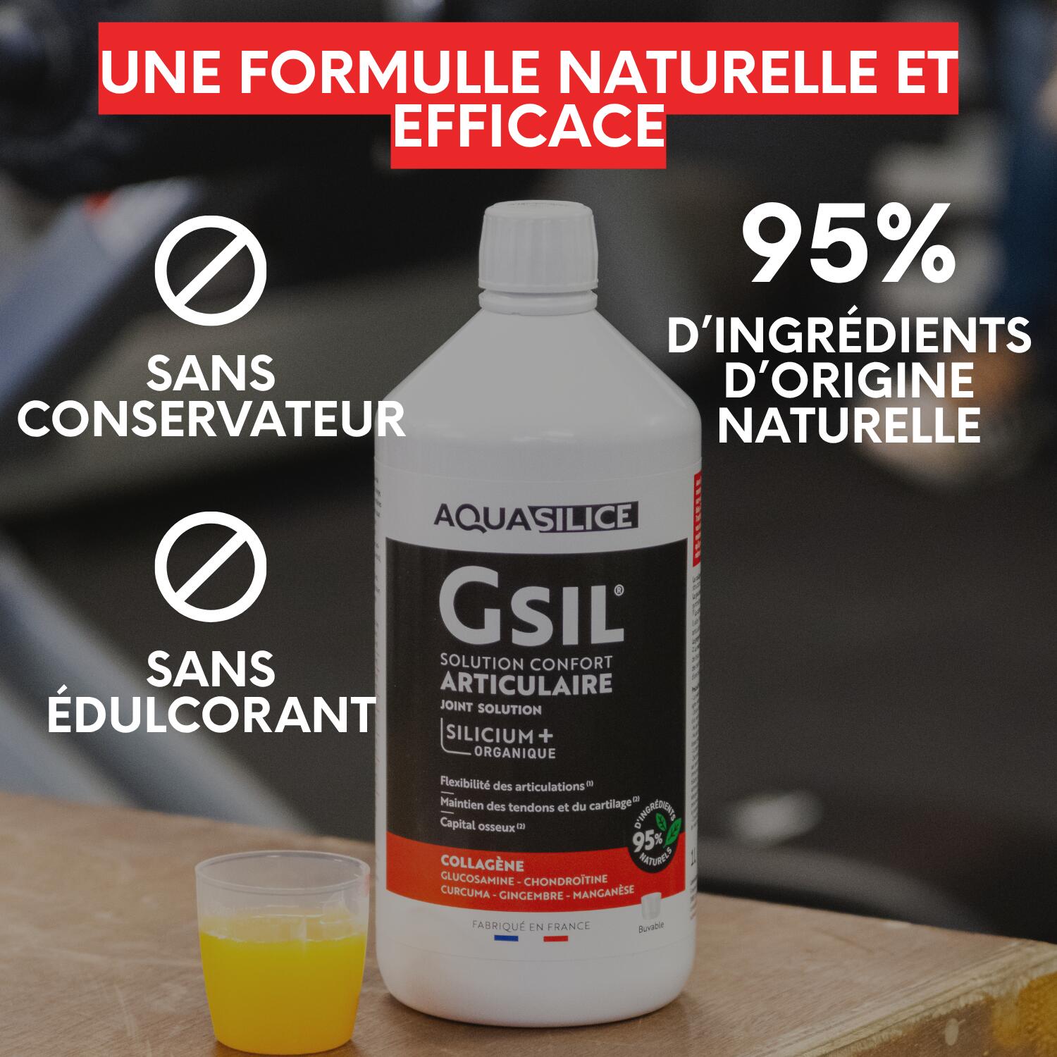 Buvable Articulations et Récupération  – Glucosamine Collagène Chondroïtine 4/6