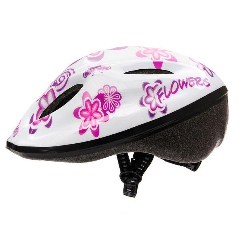 Casque Cyclisme Motif/style Floral Et Papillon Enfant (Blanc) 3/4