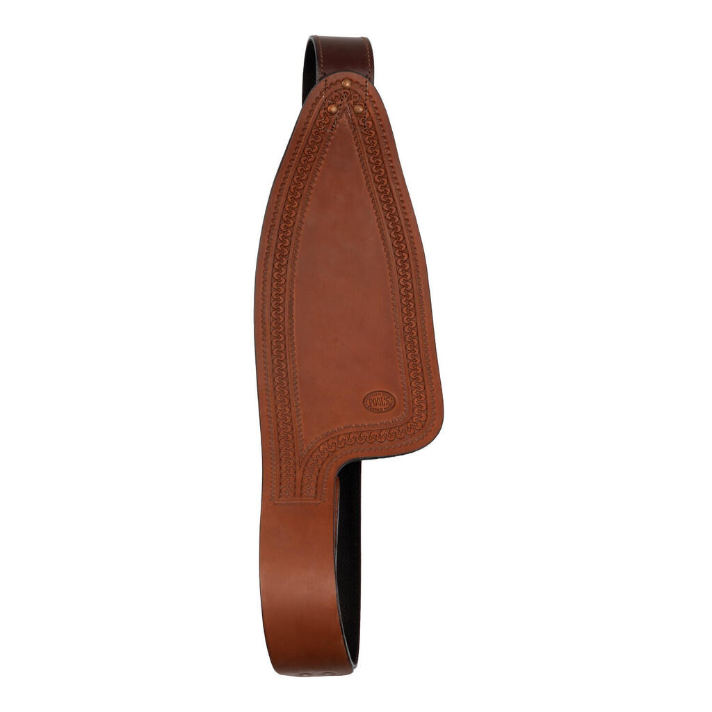 Western leather fender for saddle pool's