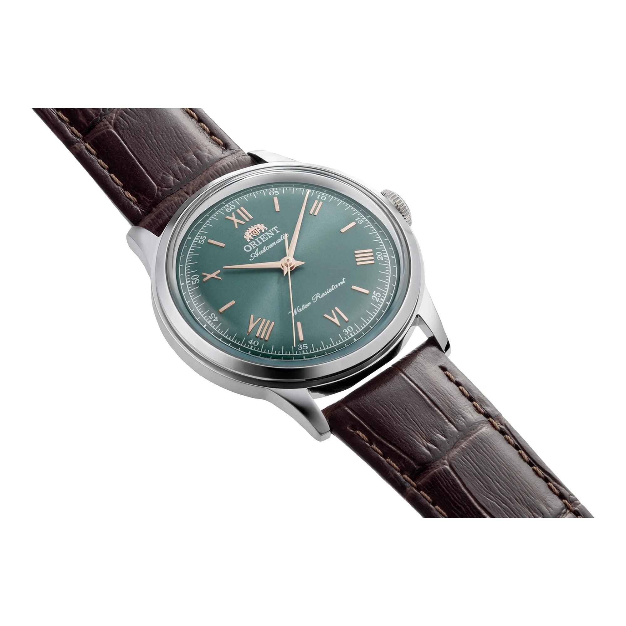 ORIENT Classic Bambino 38 Automatique cuir, cadran vert opale 3/3