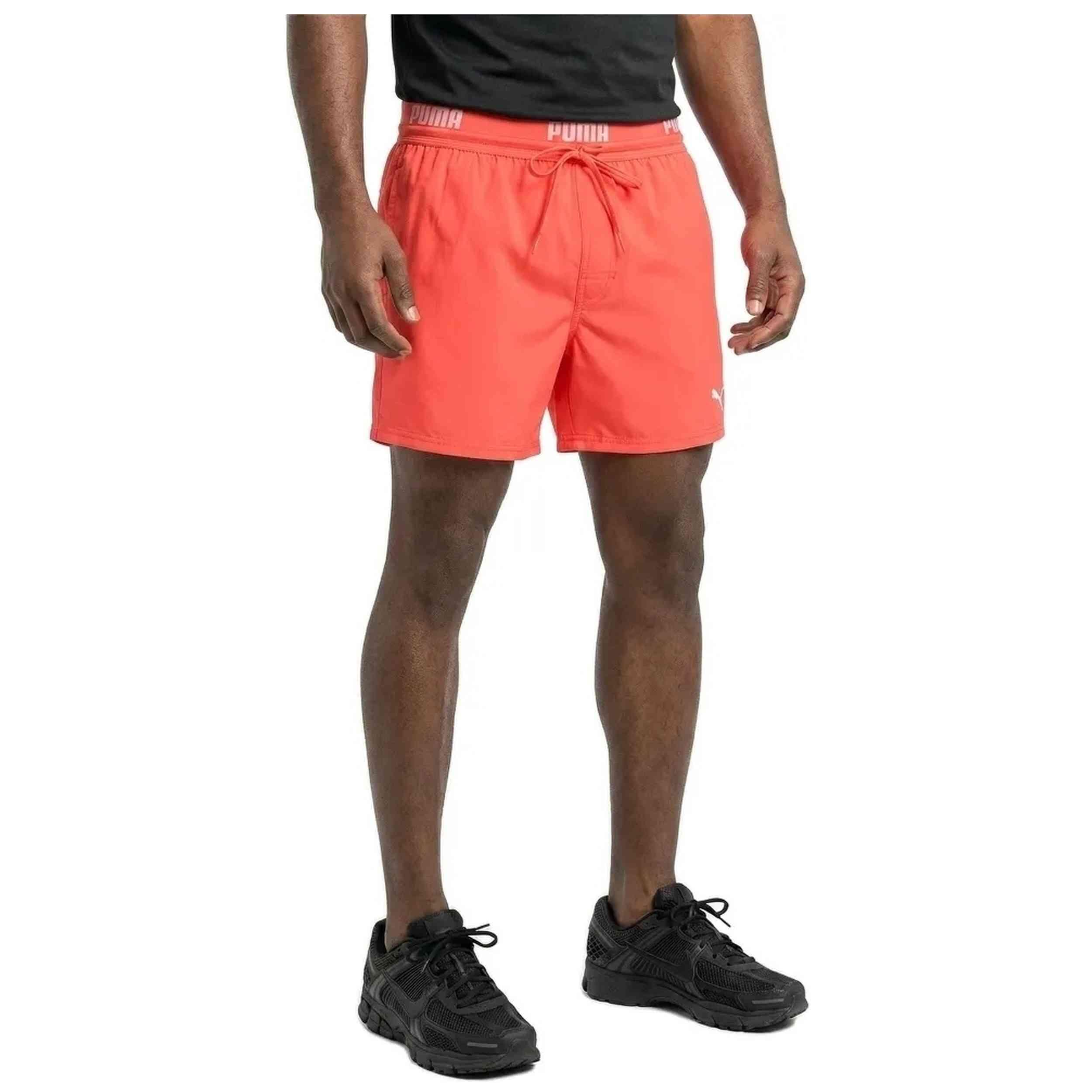 Shorts Puma Swim Men Logo Short Length Swim Short, Oranje, Mannen 3/4