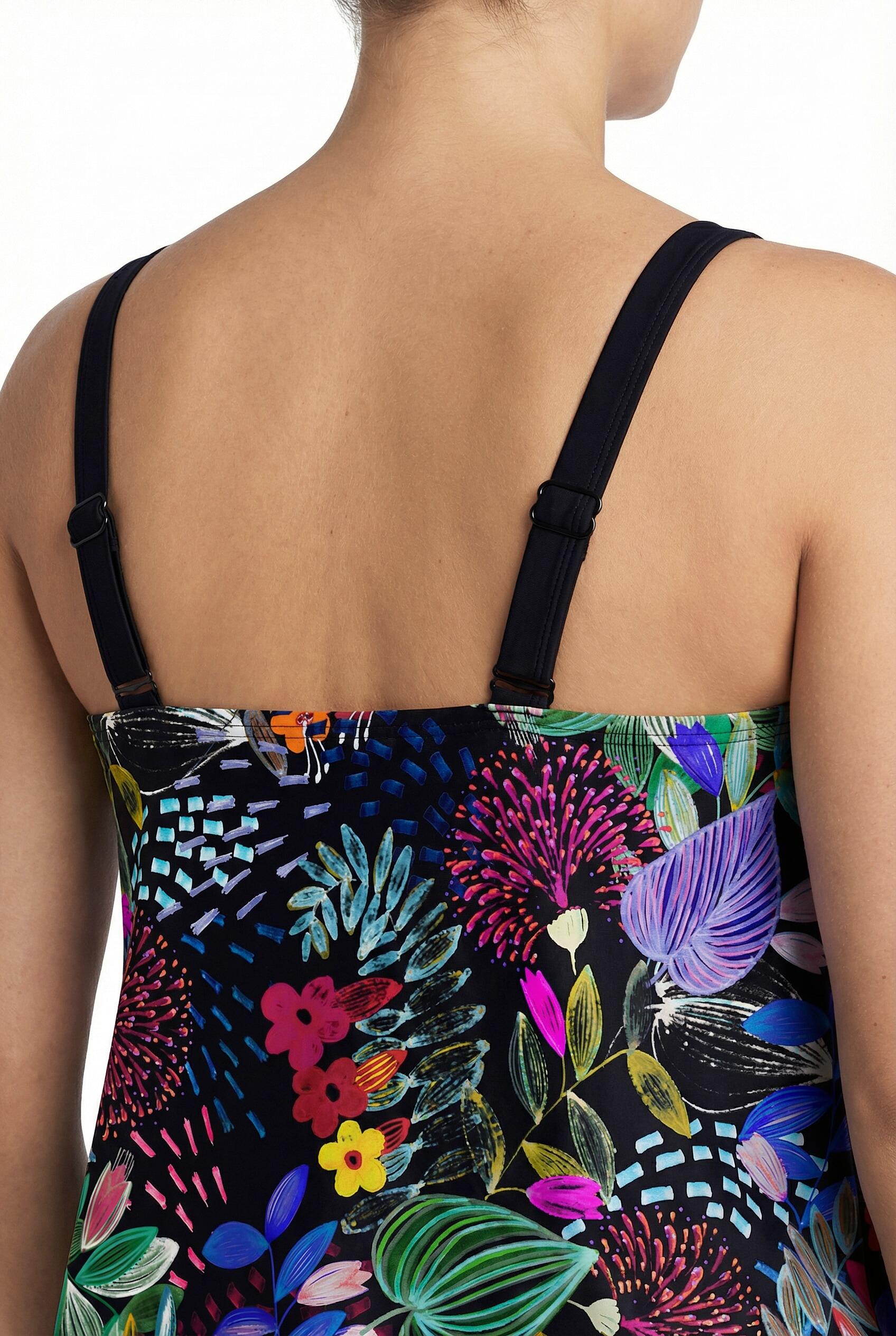 Femme Tankini motif à fleurs bonnets souples 5/7