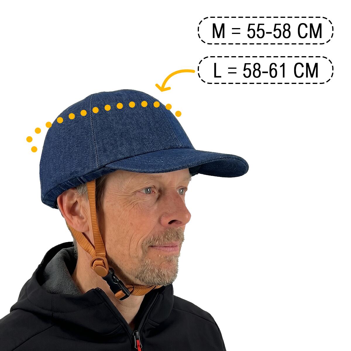 Fietshelm Vizorz SwitchCap - Blue Denim cap 2/7