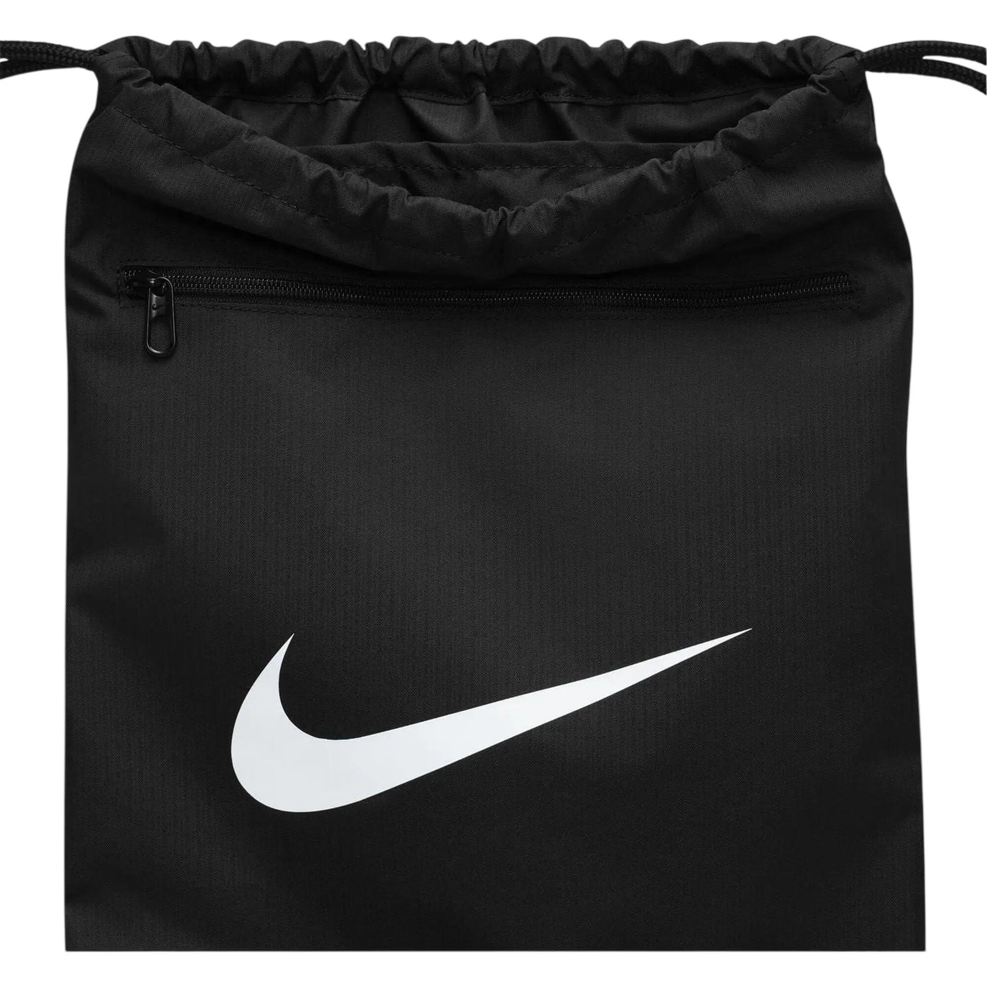 Brasilia Logo Gym Drawstring Bag (Black) One Size 3/3
