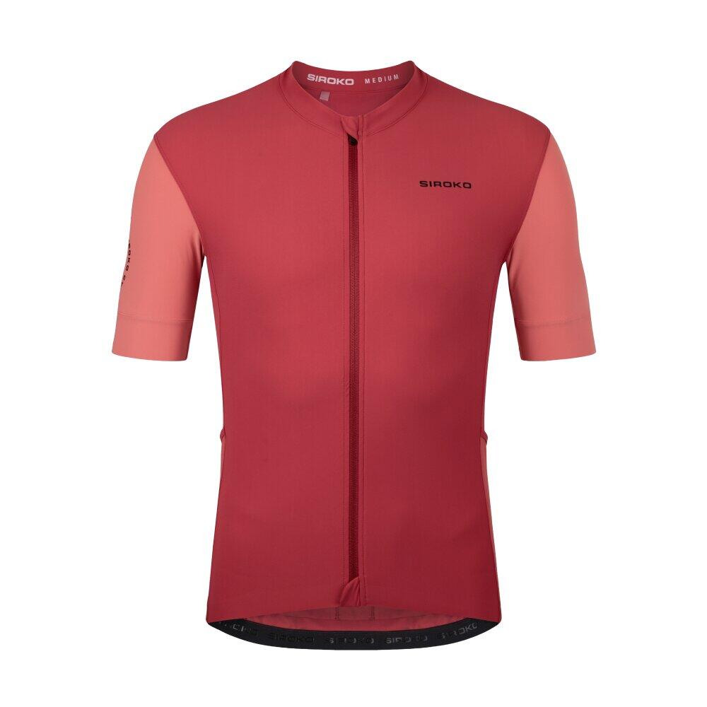 Camisola de ciclismo gravel de manga curta para homem GM2 Golden Pedals Red Enca 6/8