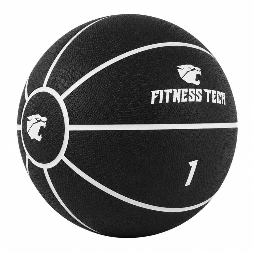 Balón Medicinal con Rebote 1kg | Pelota Wall Ball Fitness Tech 2/4