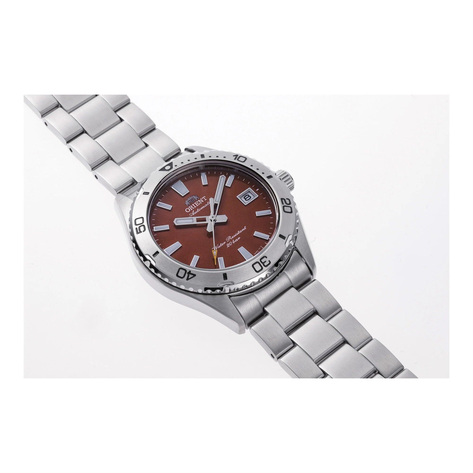 ORIENT Mako 40 mm Montre Homme Automatique Acier Rouge Saphir 3/3