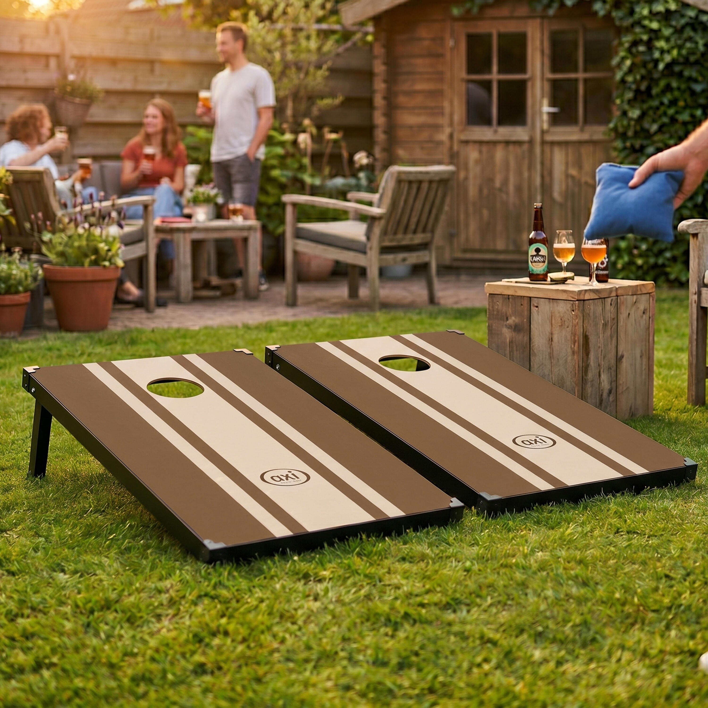 Jeu de Cornhole AXI avec 2 Plateaux, 8 Sacs - 91 x 60 cm 3/7