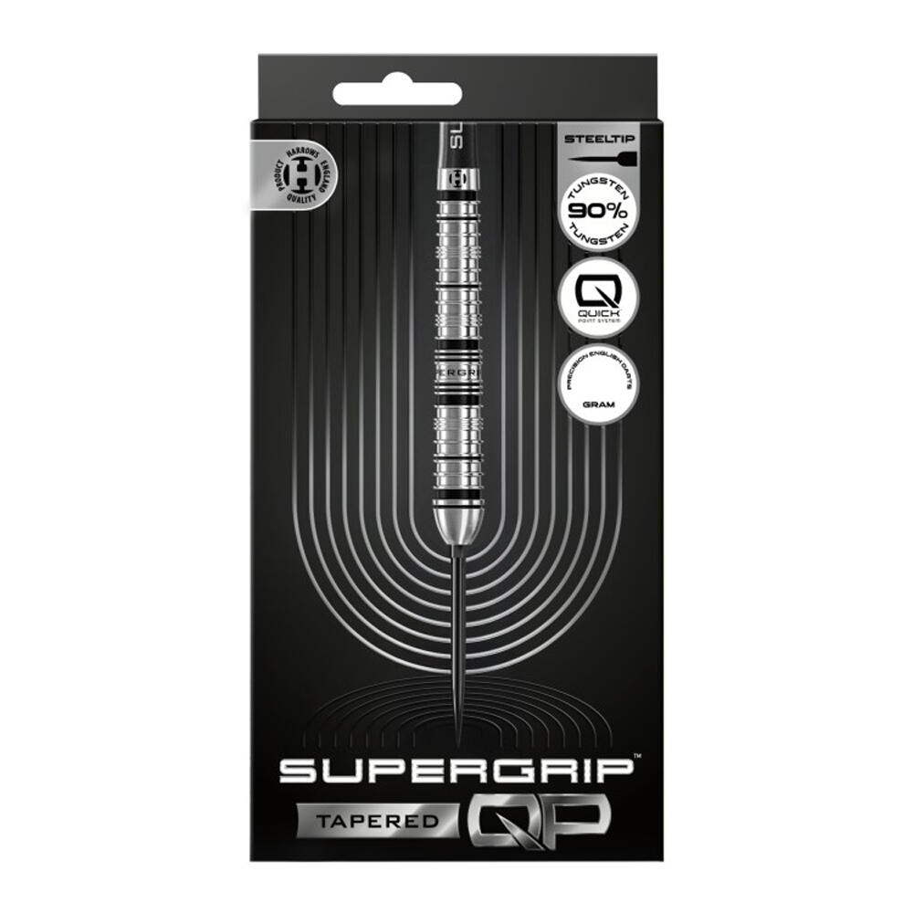 Darts, Tungsten, Schmal zulaufend Damen und Herren Schwarz/Silber 2/2