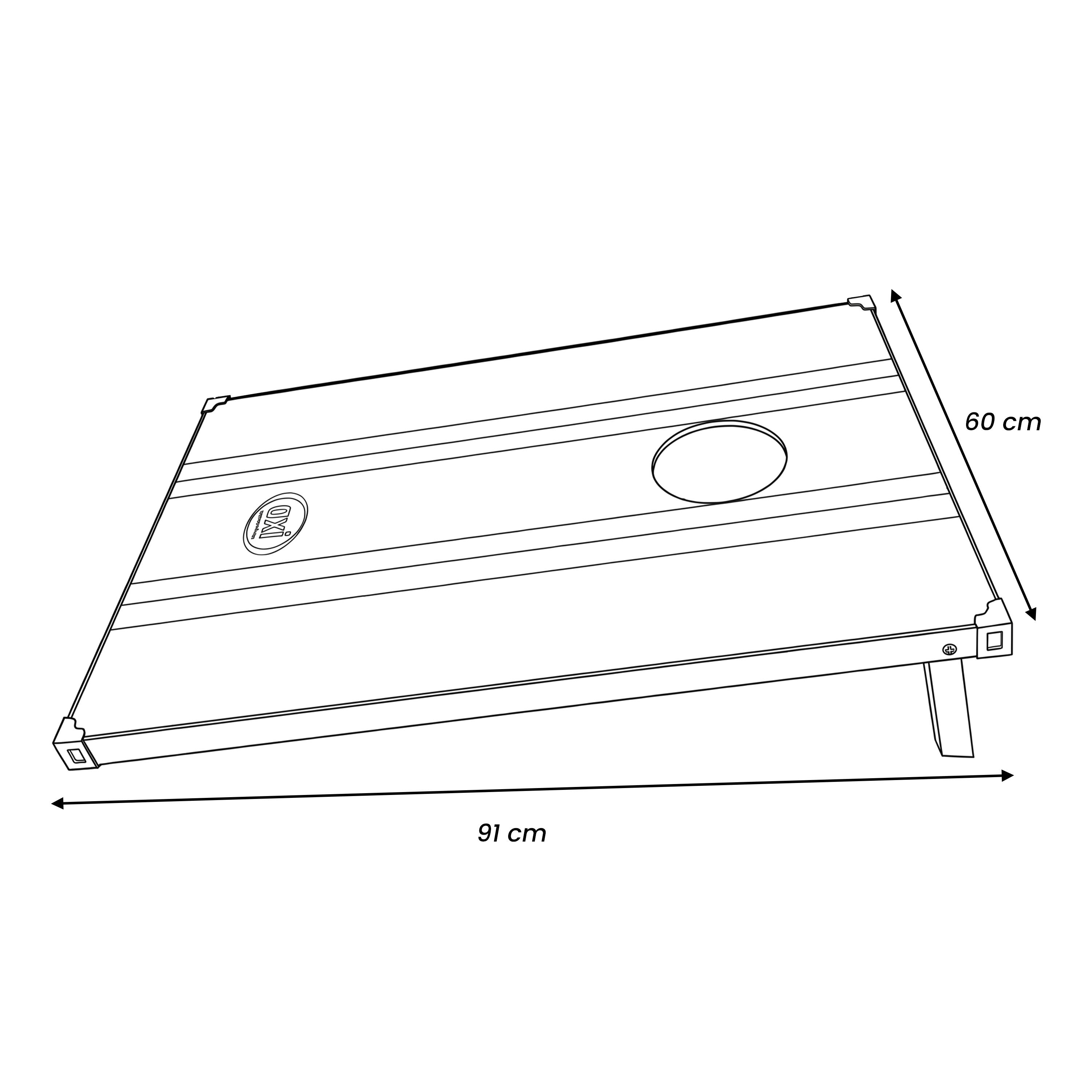 Jeu de Cornhole AXI avec 2 Plateaux, 8 Sacs - 91 x 60 cm 4/7