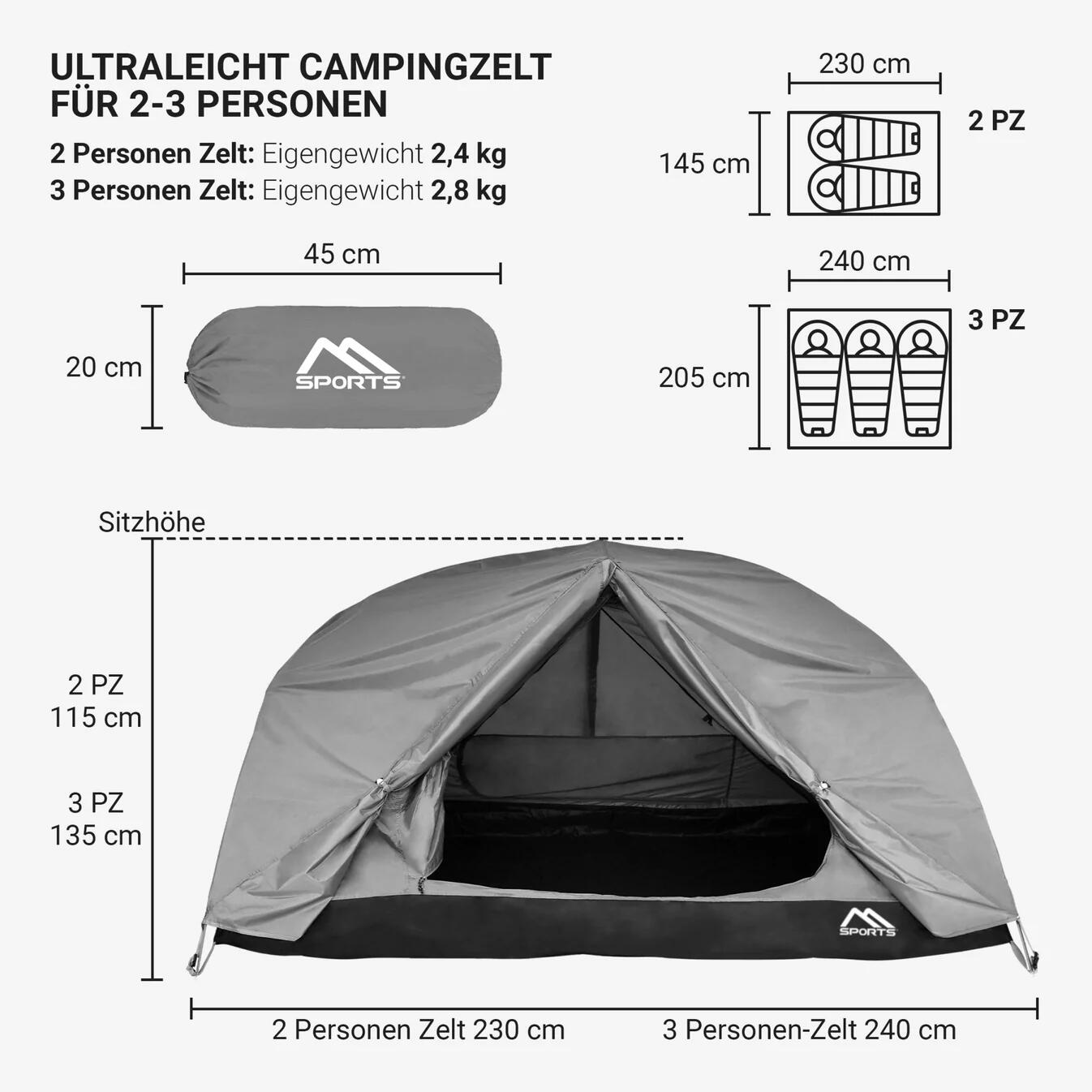 Tenda da campeggio professionale 2/5