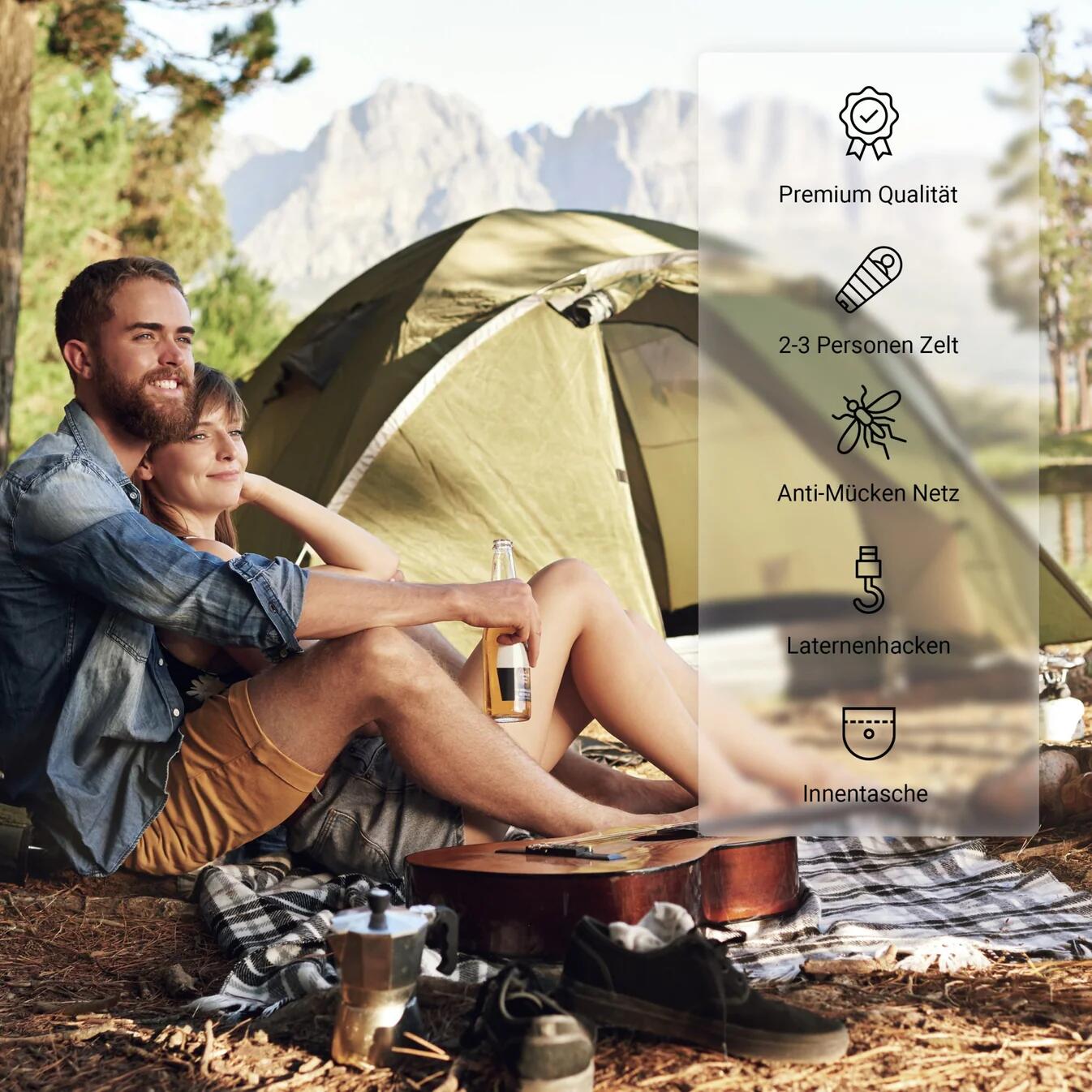 Tenda da campeggio professionale 4/5