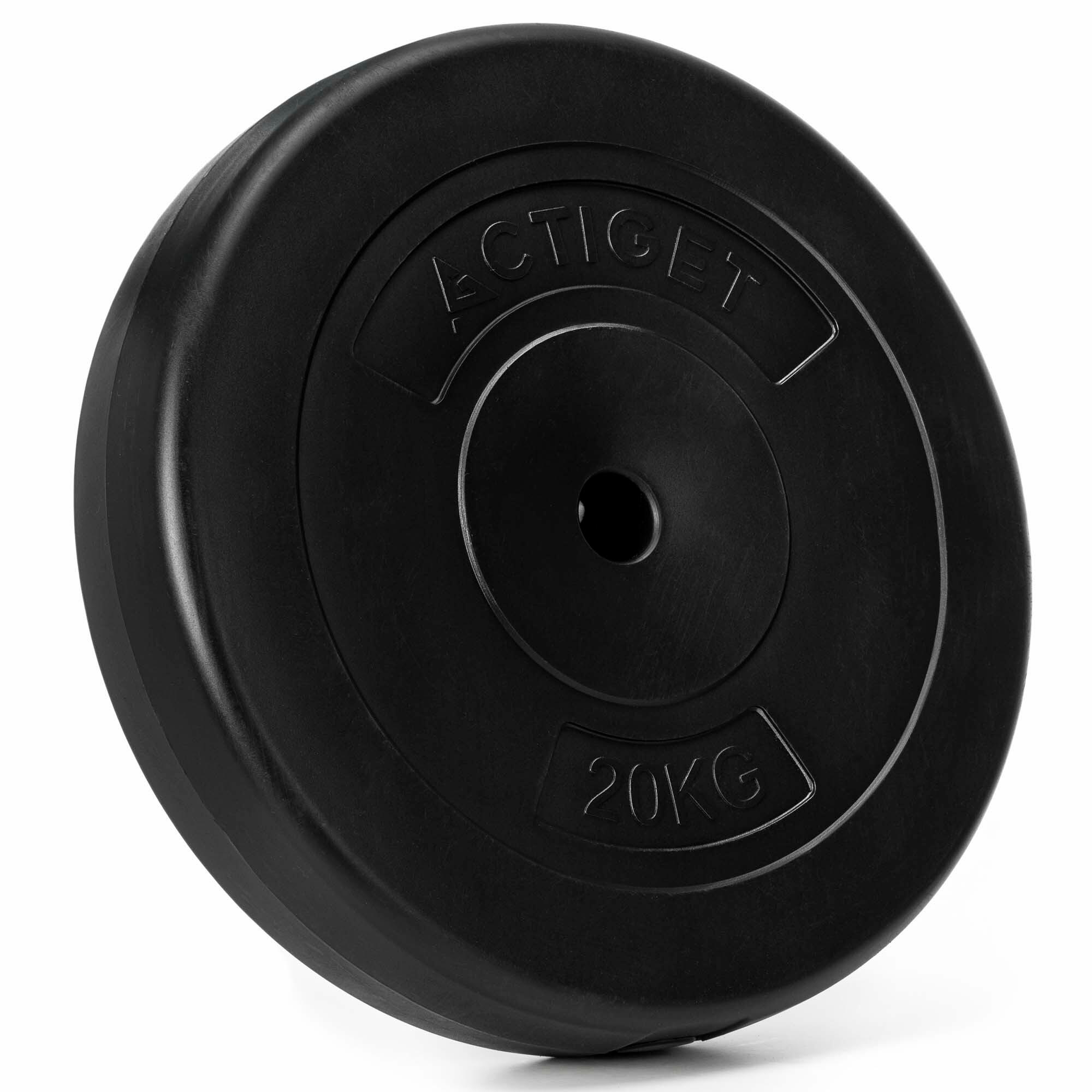 Obciążenie bitumiczne Actiget 20 kg talerz kompozytowy do sztangi hantli 31 mm 4/4