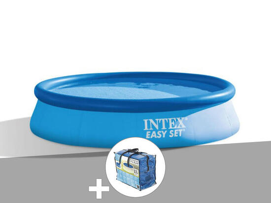 Kit piscine autoportée Easy Set 3,05 x 0,76 m (avec filtration) + Bâche à
