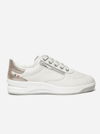 Baskets femme 1973 BRAZIP2 Made in France Blanc et Argent
