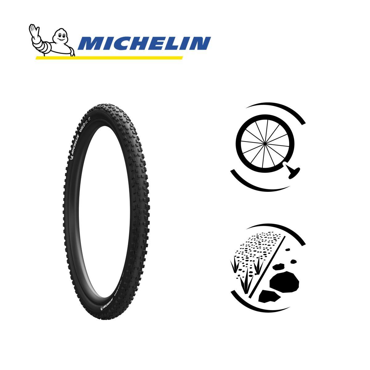Lot de 2 pneus VTT XC Tubeless Ready 29x2.25 terrain mixte et boueux 4/7