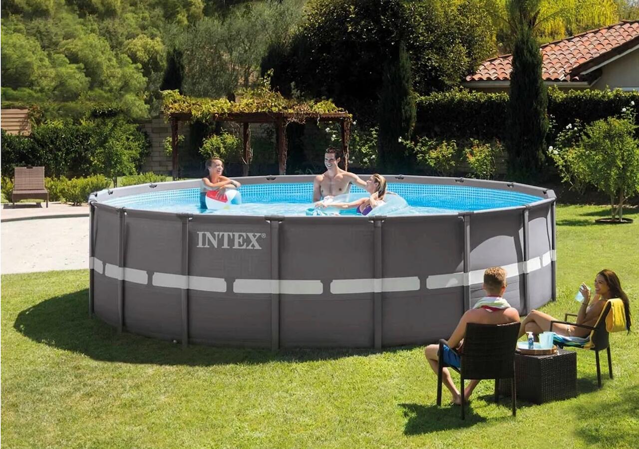 Ø 610 x 122 cm Intex Ultra XTR Frame PREMIUM zwembad set - rond 2/5