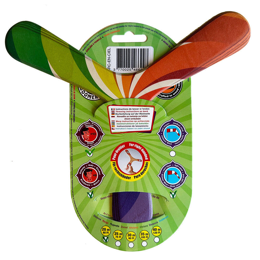 Boomerang Wallaby Boomerang Rainbow WB003 Arc-en-ciel 24 cm 2/4