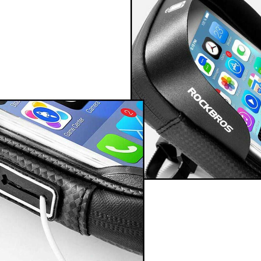 Sakwa, uchwyt rowerowy na telefon torba na kierownicę Rockbros B17-3-6 2/6