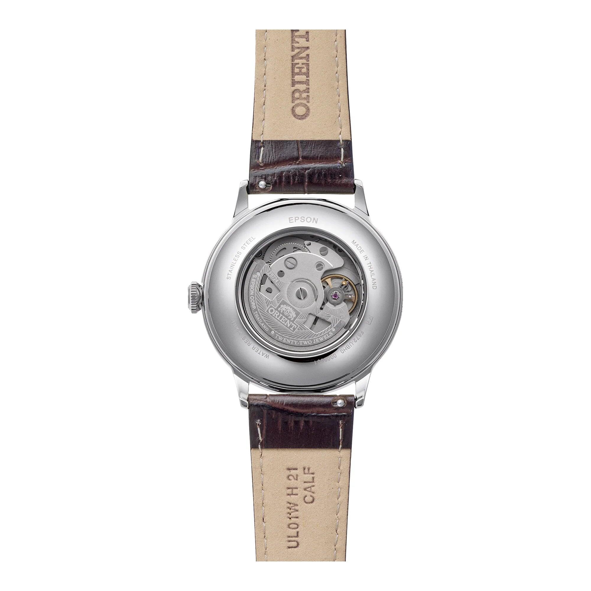ORIENT Bambino Classic montre automatique cuir marron cadran violet claret 2/3