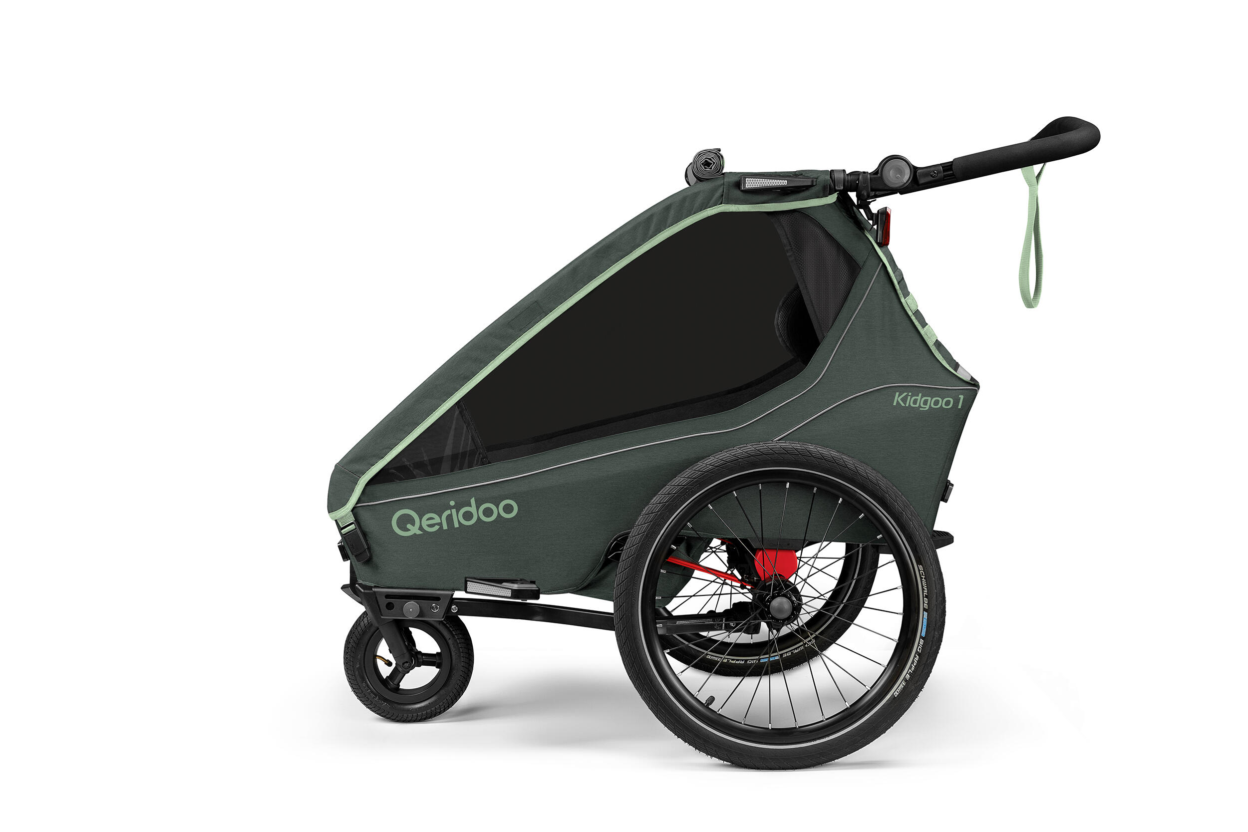 Fahrradanhänger Kidgoo 1 Forest Green 2/5